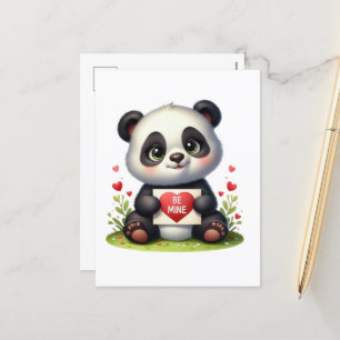 Cartes Pour Fêtes Annuelles Cute panda ours mine