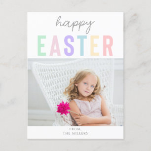 Cartes Pour Fêtes Annuelles Cute Pastel Happy Pâques Photo printemps collage