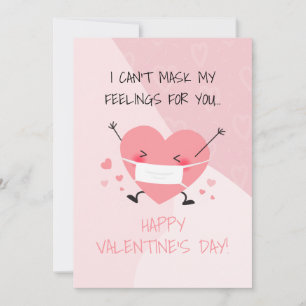 Cartes Pour Fêtes Annuelles Cute personnalisée Pandemic Valentine's Day Heart