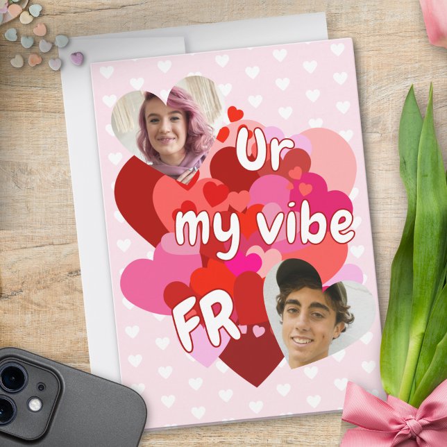 Cartes Pour Fêtes Annuelles Cute photo personnalisée Valentine (Créateur téléchargé)