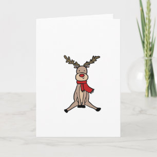Cartes Pour Fêtes Annuelles CUTE REINDEER, Rudolph