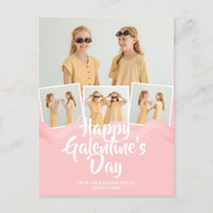 Cartes Pour Fêtes Annuelles Cute Rose Drip Happy Galentines day bestie Photo