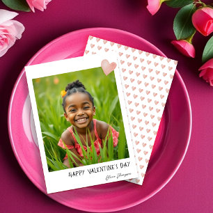 Cartes Pour Fêtes Annuelles Cute Valentine Coeur rose Peint à la main