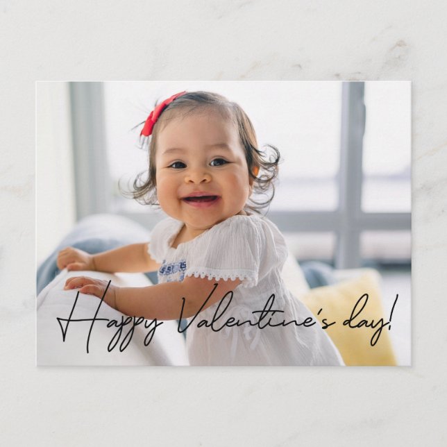 Cartes Pour Fêtes Annuelles CuteHappy Valentine's day personnalisée (Devant)