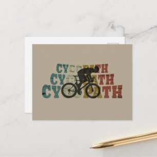 Cartes Pour Fêtes Annuelles Cycopath - Vélo de Montagne - Cyclisme Drôle