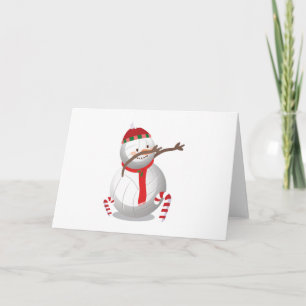 Cartes Pour Fêtes Annuelles Dabbing Snowman Volleyball Noël Dab drôle