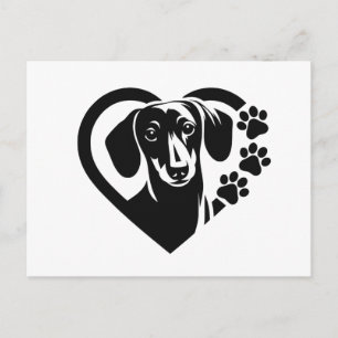 Cartes Pour Fêtes Annuelles Dachshund