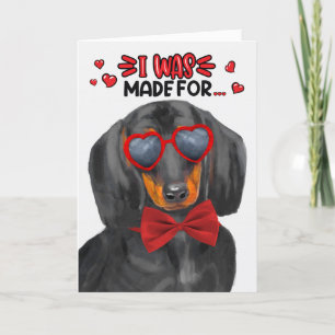 Cartes Pour Fêtes Annuelles Dachshund Chien fait pour vous aimer Valentine