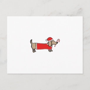 Cartes Pour Fêtes Annuelles Dachshund de Noël