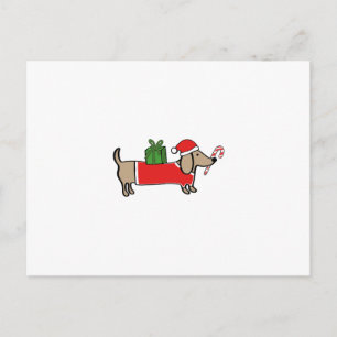Cartes Pour Fêtes Annuelles Dachshund de Noël