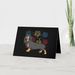 Cartes Pour Fêtes Annuelles Dachshund Doxie Lover Weiner Chien Maman Papa Enfa