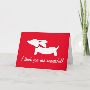 Cartes Pour Fêtes Annuelles Dachshund Valentine's Day Profits Support DRSF