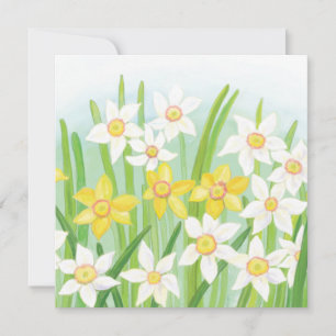 Cartes Pour Fêtes Annuelles Daffodiques de printemps