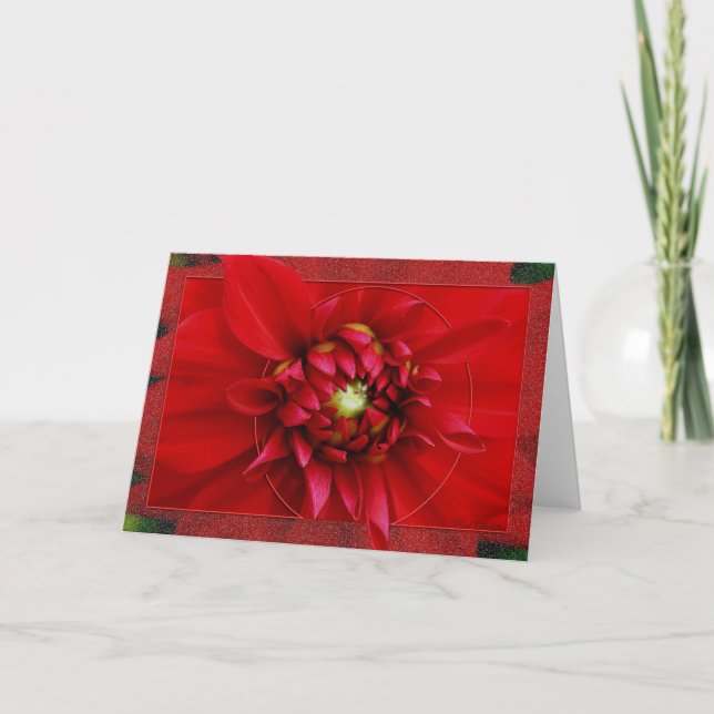 Cartes Pour Fêtes Annuelles Dahlia (Devant)