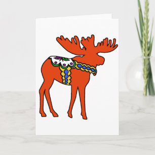 Cartes Pour Fêtes Annuelles Dala Moose