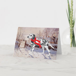 Cartes Pour Fêtes Annuelles Dalmatie en hiver