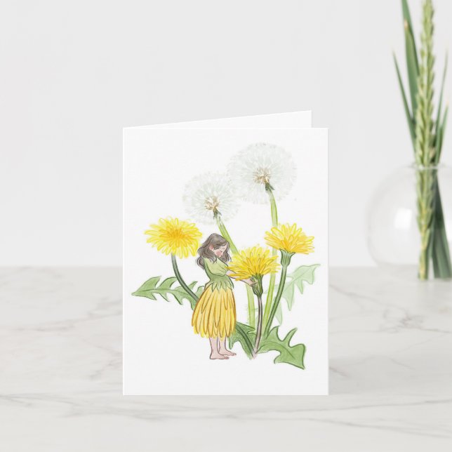 Cartes Pour Fêtes Annuelles Dandelion Fairy (Devant)