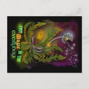 Cartes Pour Fêtes Annuelles Dandelion Magic in Everyday !