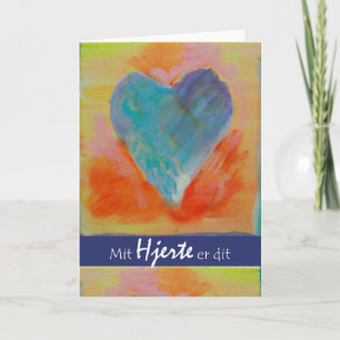 Cartes Pour Fêtes Annuelles Danish Mit Hjerte er dit Mon coeur est à vous