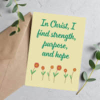 Dans le Christ je trouve force Affirmation chrétie