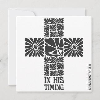 Cartes Pour Fêtes Annuelles Dans Son Timing Christian Cross Card Foi chrétienn