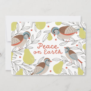 Cartes Pour Fêtes Annuelles Dans un arbre à poires