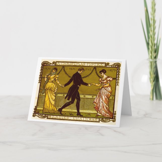 Cartes Pour Fêtes Annuelles Danse de Noël (Devant)