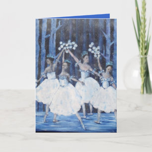 Cartes Pour Fêtes Annuelles Danse des flocons de neige I Nutcracker Ballet