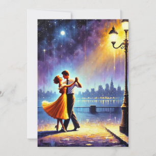 Cartes Pour Fêtes Annuelles Danse sous le réverbère