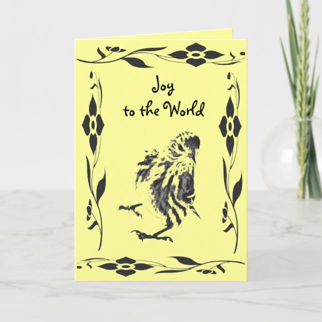 Cartes Pour Fêtes Annuelles Danser Noël Siskin (Devant)