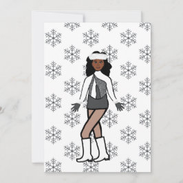 Cartes Pour Fêtes Annuelles Danseur de neige argenté