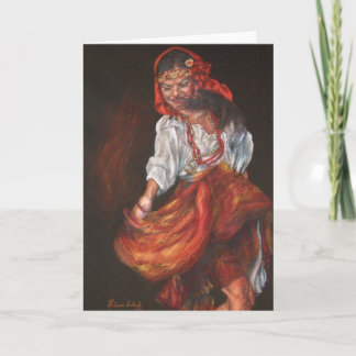 Cartes Pour Fêtes Annuelles Danseur gitan