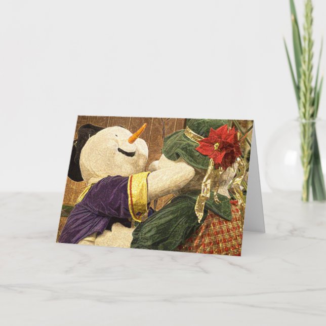 Cartes Pour Fêtes Annuelles danseurs de neige (Devant)