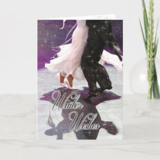 Cartes Pour Fêtes Annuelles Danseurs de voeux d'hiver PERSONNALISÉS