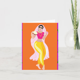 Cartes Pour Fêtes Annuelles Danseuse du ventre