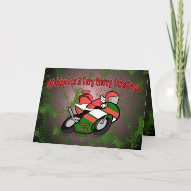 Cartes Pour Fêtes Annuelles DAO du tour de Père Noël (Devant)