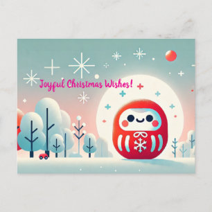 Cartes Pour Fêtes Annuelles Daruma dans un pays des merveilles hivernales - Ca