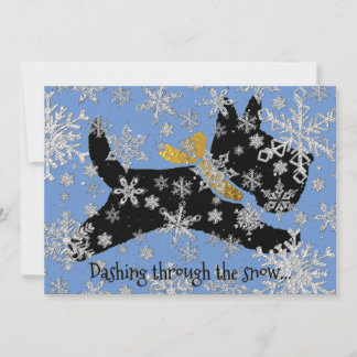 Cartes Pour Fêtes Annuelles Dashing Scottie Chien Personnaliser