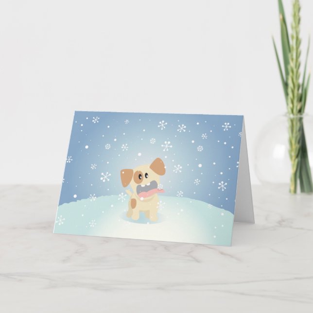 Cartes Pour Fêtes Annuelles De la neige ? (Devant)