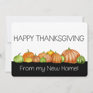 Cartes Pour Fêtes Annuelles De ma nouvelle maison Thanksgiving Adresse Faire-p