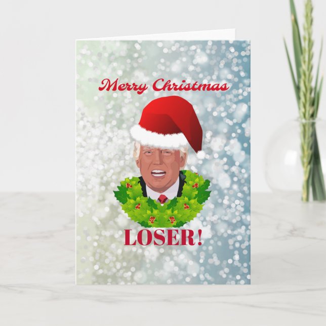 Cartes Pour Fêtes Annuelles De "perdant Joyeux Noël " drôle d'atout (Devant)