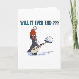 Cartes Pour Fêtes Annuelles Déblayement de pingouin