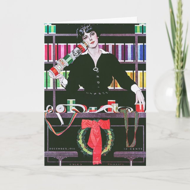 Cartes Pour Fêtes Annuelles Décembre 1916 Revue Coles Phillips (Devant)