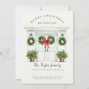 Cartes Pour Fêtes Annuelles Deck New Halls New Home Christmas Holiday Card