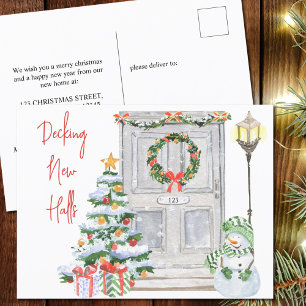 Cartes Pour Fêtes Annuelles Deck Nouvelles Halls Porte de Noël Nombre de jours