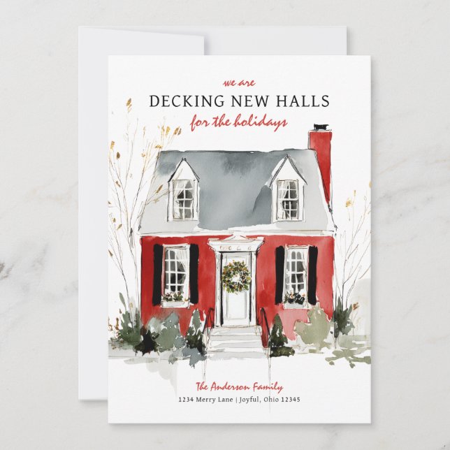 Cartes Pour Fêtes Annuelles Decking New Halls Photo Christmas (Devant)