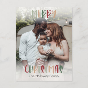 Cartes Pour Fêtes Annuelles Décontracté couleur Noël brillant pleine photo