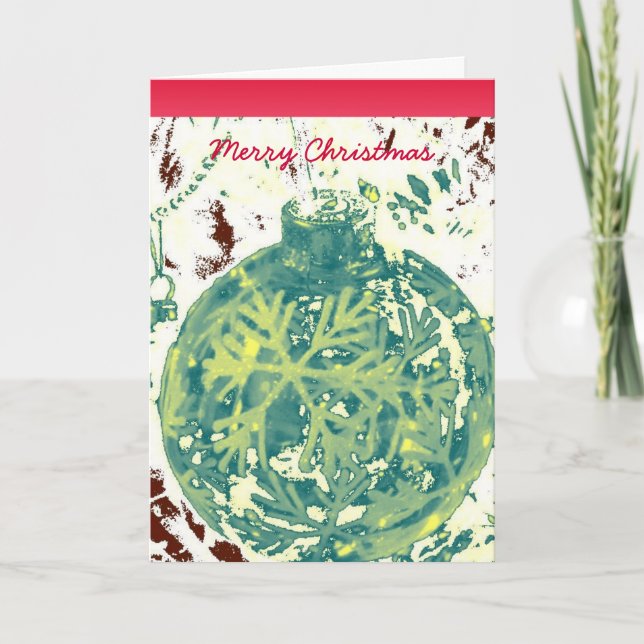 Cartes Pour Fêtes Annuelles Décor Flocon de Noël (Devant)