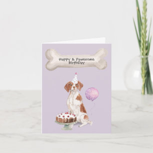 Cartes Pour Fêtes Annuelles Décoration de fête de chien d'Epagneul Breton