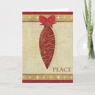 Cartes Pour Fêtes Annuelles Décoration rouge de Noël amour